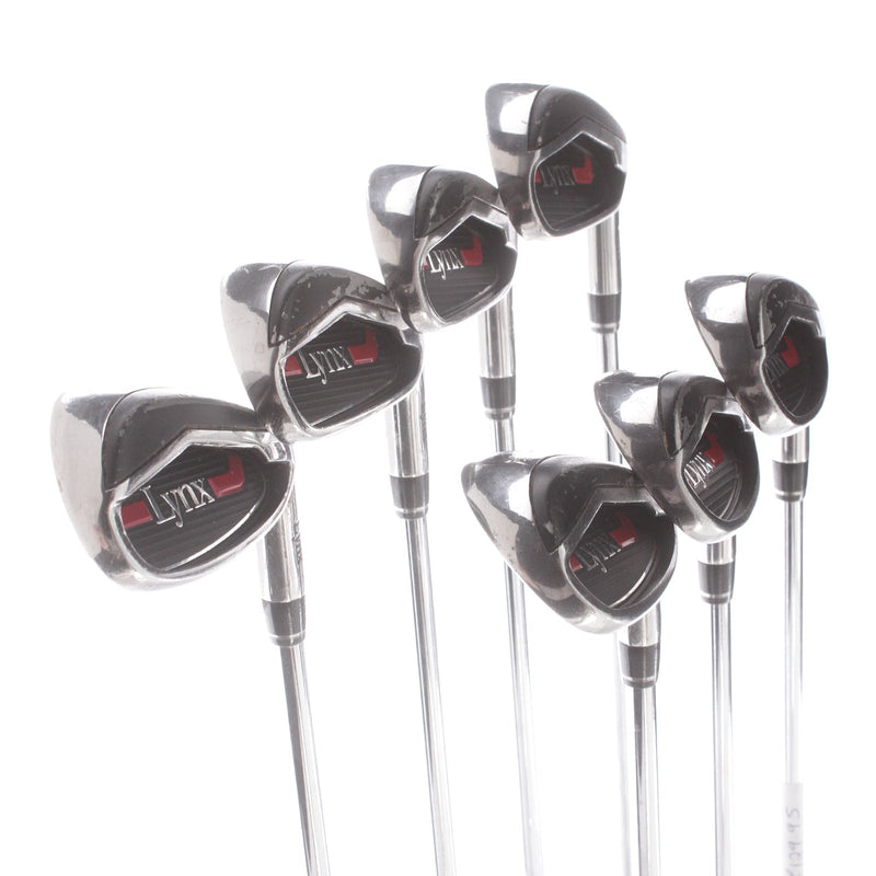 Lynx Predator Steel Mens Right Hand Irons 5-SW Regular - KBS $-Taper Lite