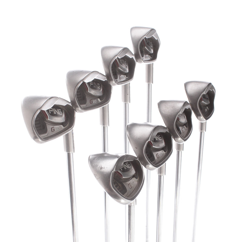 Ping G20 Steel Mens Right Hand Irons 4-SW Blue Dot 0.75* Upright Regular - Ping CFS