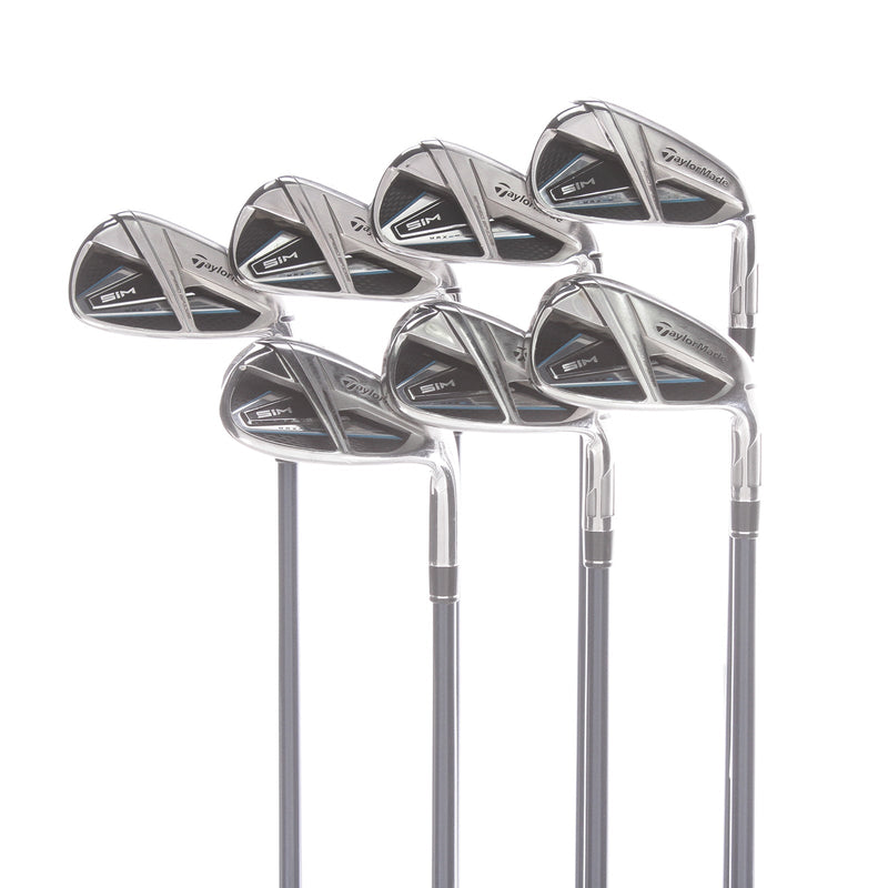 TaylorMade SIM Max Graphite Mens Right Hand Irons 5-SW Regular - Ventus 6-R