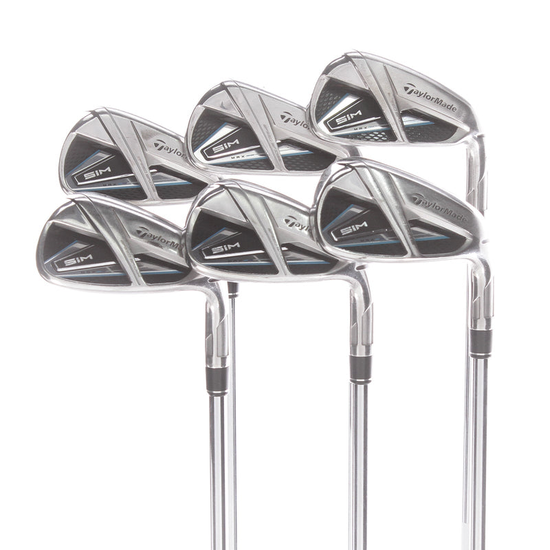 TaylorMade Sim Max Steel Mens Right Hand Irons 6-AW Regular - KBS Tour 90