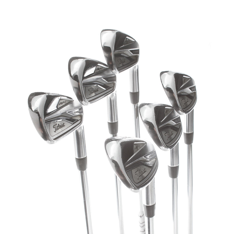 Titleist 718 AP2 Steel Mens Right Hand Irons 5-PW Stiff - AMT Black S300