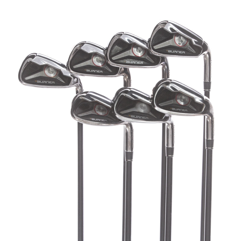 TaylorMade Burner 09 Graphite Mens Right Hand Irons 4-SW Regular - REAX 65