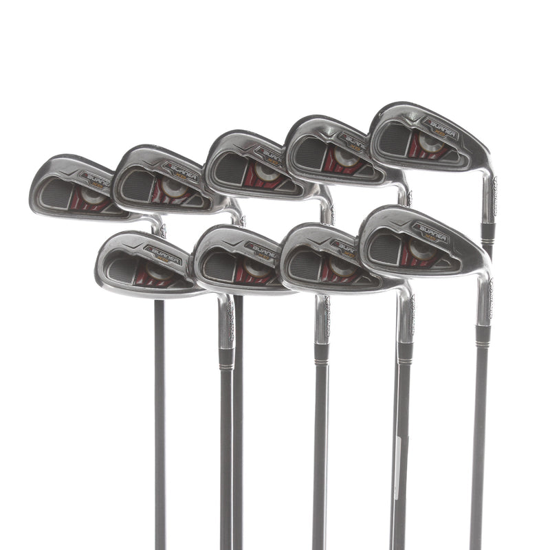 TaylorMade Burner XD Graphite Mens Right Hand Irons 3-SW Regular - REAX Superfast 65