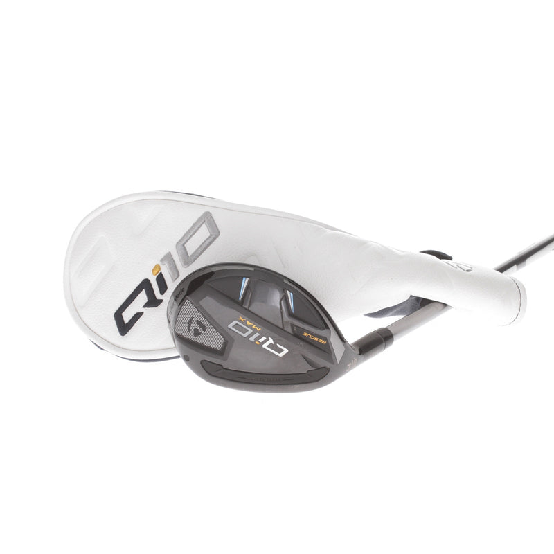 TaylorMade Qi10 Max Rescue Graphite Mens Left Hand 4 Hybrid 23* Regular - Speeder NX 50-R