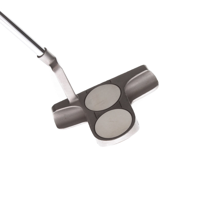 Odyssey White Steel 2-Ball Blade Mens Right Hand Putter 34" Mallet - Golf Pride
