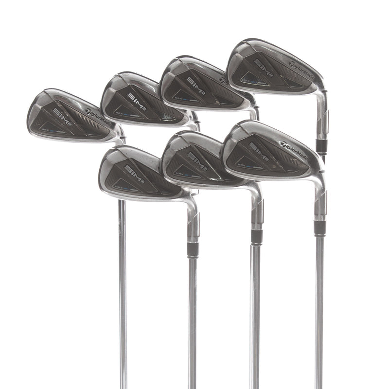 TaylorMade Sim 2 Max Steel Mens Right Hand Irons 4-PW Regular - KBS Max 85
