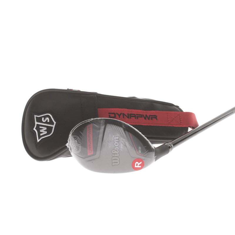 Wilson Dynapower Graphite Mens Left Hand 4 Hybrid 22* Regular - HZRDUS Smoke RDX Red 70g