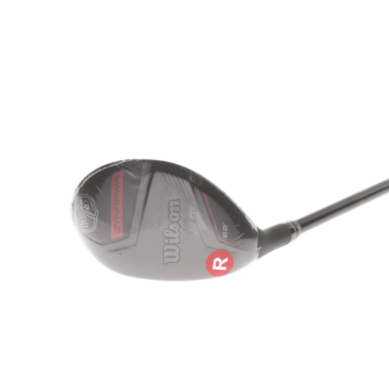Wilson Dynapower Graphite Mens Left Hand 4 Hybrid 22* Regular - HZRDUS Smoke RDX Red 70g
