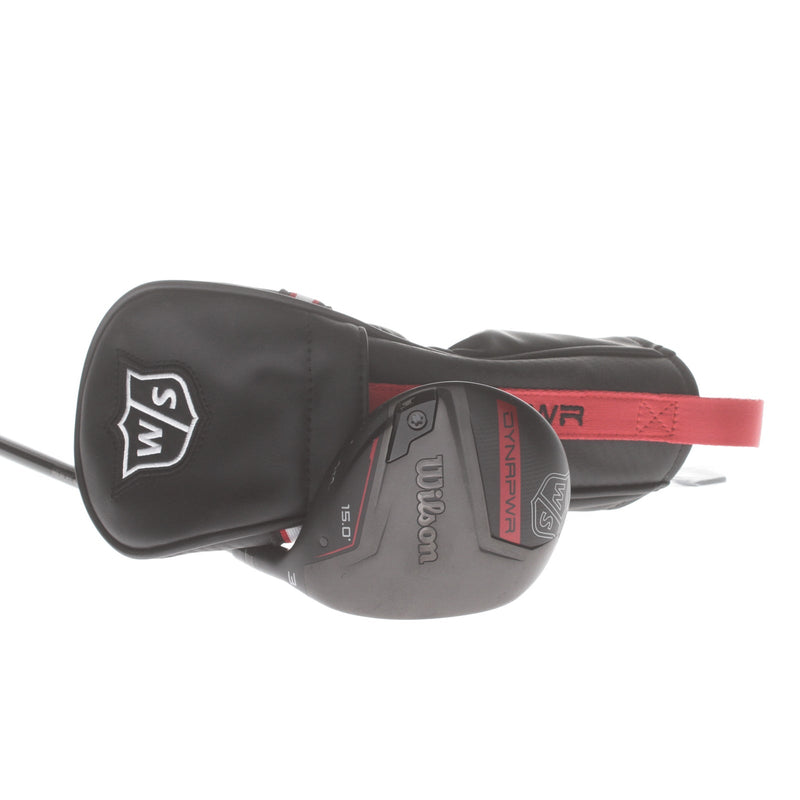 Wilson Dynapower Graphite Mens Right Hand Fairway 3 Wood 15* Stiff - HZRDUS Smoke RDX Black 60g