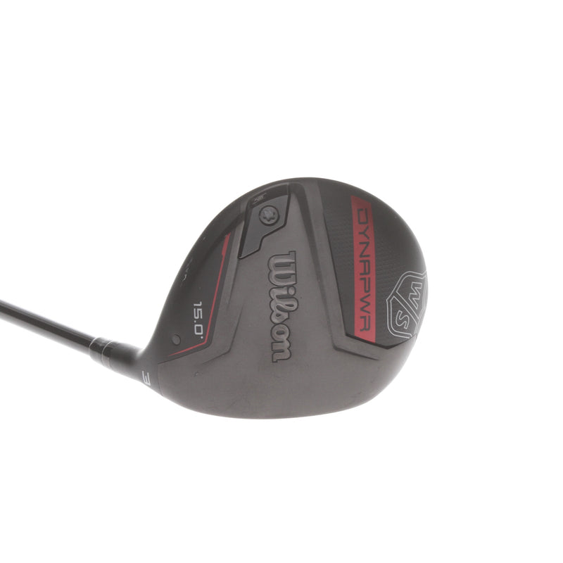 Wilson Dynapower Graphite Mens Right Hand Fairway 3 Wood 15* Stiff - HZRDUS Smoke RDX Black 60g