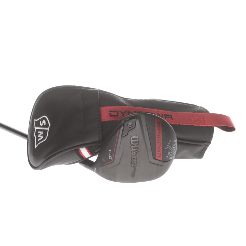 Wilson Dynapower Graphite Mens Right Hand Fairway 3 Wood 15* Stiff - HZRDUS Smoke RDX Red 50g