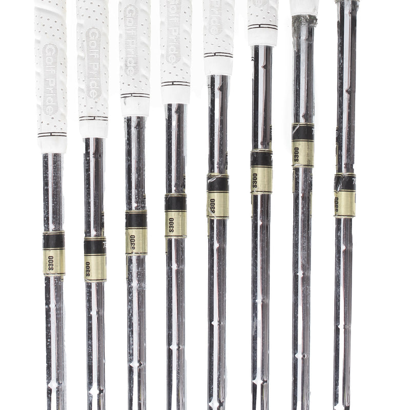 Ping S57 Steel Mens Left Hand Irons 3-PW Black Dot Stiff - Dynamic Gold S300