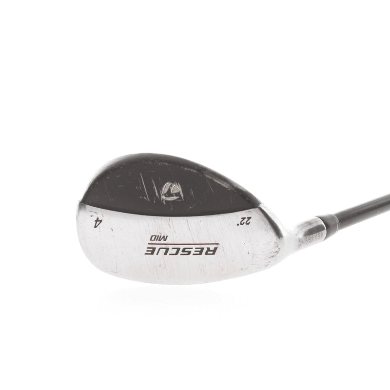 TaylorMade Rescue Mid Graphite Mens Left Hand 4 Hybrid 22* Regular - TaylorMade Ultralite