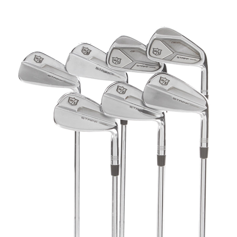 Wilson 2019 Staff Model Blade/CB Steel Mens Right Hand Irons 4-PW Extra Stiff - Dynamic Gold X100