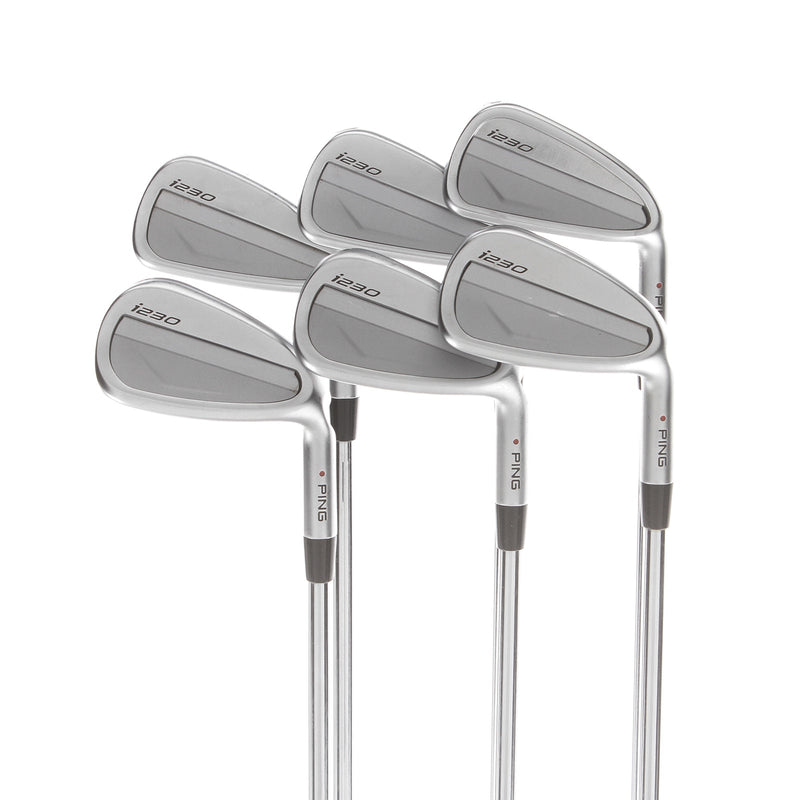 Ping i230 Steel Mens Right Hand Irons 5-PW 1* Flat Stiff - Ping AWT 2.0