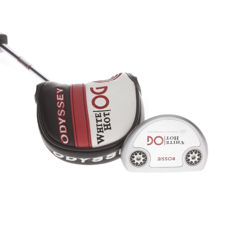 Odyssey White Hot OG Rossie Mens Right Hand Putter 34" Mid-Mallet - Super Stroke Flatso 2.0