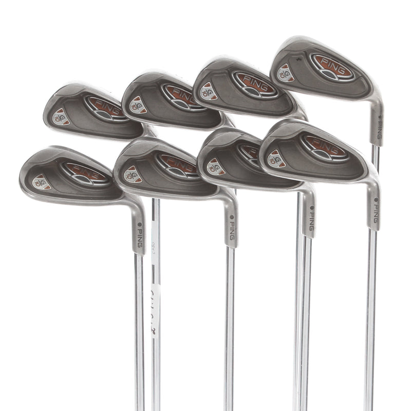 Ping G10 Steel Mens Right Hand Irons 4-SW Black Dot Regular - Ping AWT