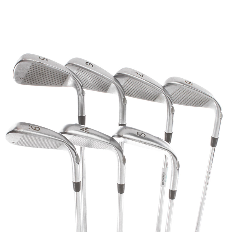 Ping G400 Steel Mens Left Hand Irons 5-SW Red Dot 1* Flat Regular - Ping AWT 2.0