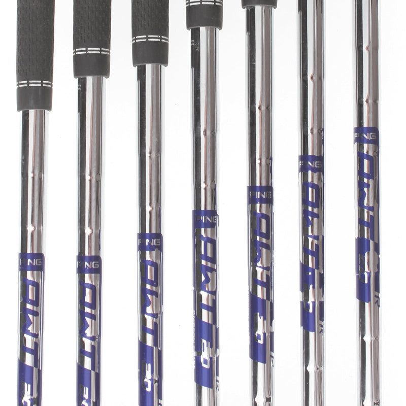 Ping G400 Steel Mens Left Hand Irons 5-SW Red Dot 1* Flat Regular - Ping AWT 2.0