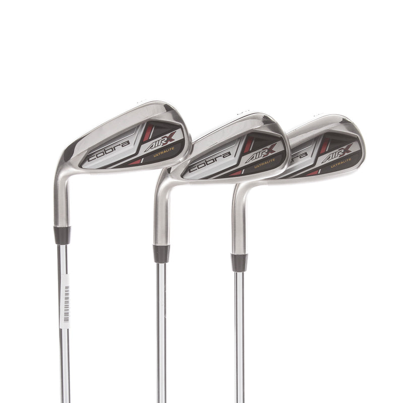 Cobra Air-X 2024 Steel Mens Left Hand Irons 8-PW Regular - KBS Tour Lite