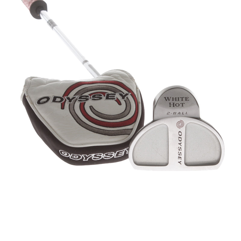 Odyssey White Hot 2-Ball Mens Right Hand Putter 33.5" Mallet - Super Stroke