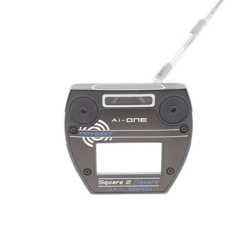 Odyssey Ai-ONE Jailbird Square 2 Square Mens Right Hand Putter 34" Mallet - Golf Pride Reverse Taper