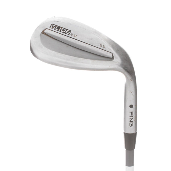 Ping Glide 2.0 Graphite Mens Right Hand Lob Wedge Black Dot 60* 10 Bounce SS Grind Senior - Ping CFS 65