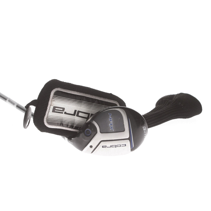 Cobra Max Offset Graphite Mens Right Hand 3 Hybrid 19* Regular - Matrix White Tie X4