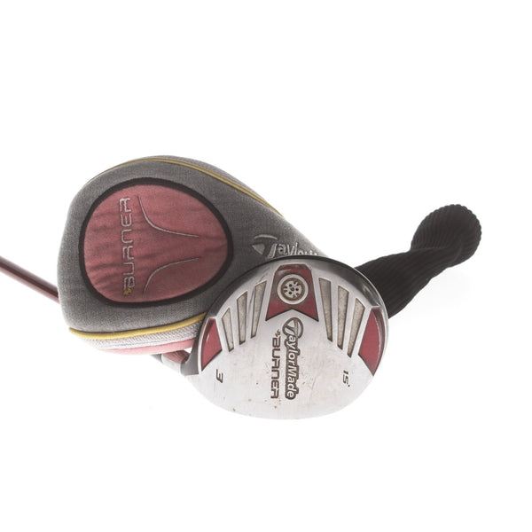 TaylorMade Burner Graphite Mens Right Hand Fairway 3 Wood 15* Regular - TaylorMade REAX Superfast FW