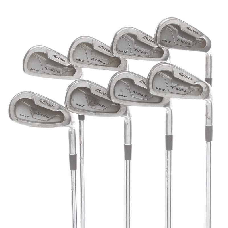 Mizuno T-Zoid MX-15 Steel Mens Right Hand Irons 3-PW Regular - True Temper Dynaflex