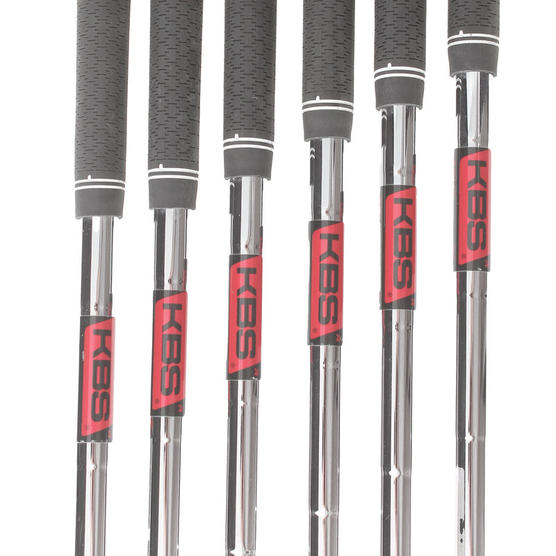 TaylorMade M2 Steel Mens Left Hand Irons 5-PW Regular - KBS Tour