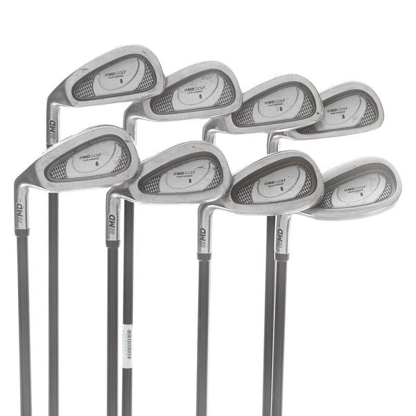 MD Golf Tour Oversize Graphite Mens Left Hand Irons 4-SW Senior - UST Mamiya