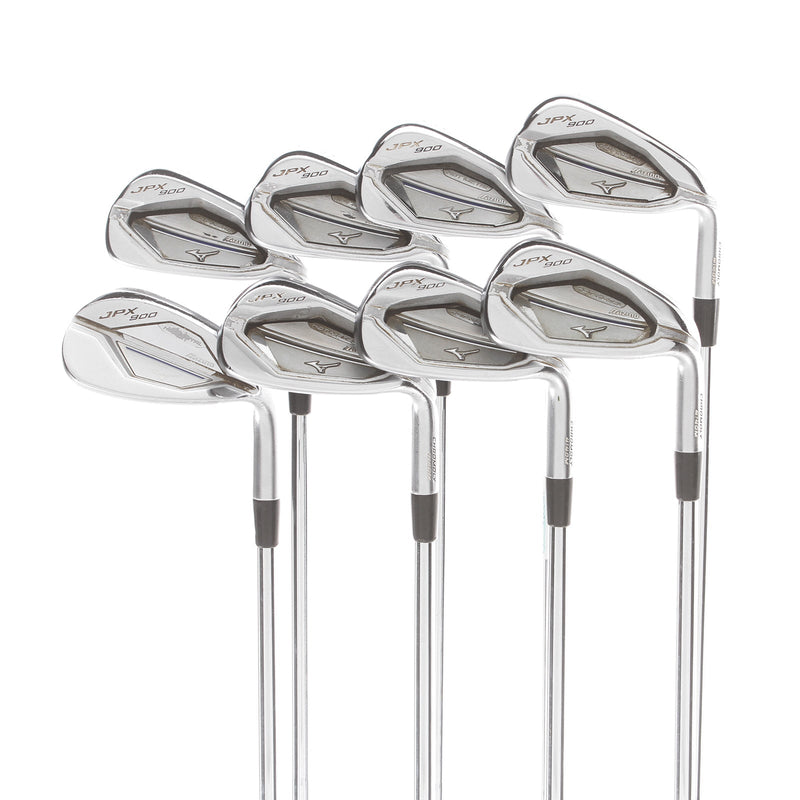 Mizuno JPX 900 Hot Metal Steel Mens Right Hand Irons 4-PW+GW Stiff - KBS Tour 90