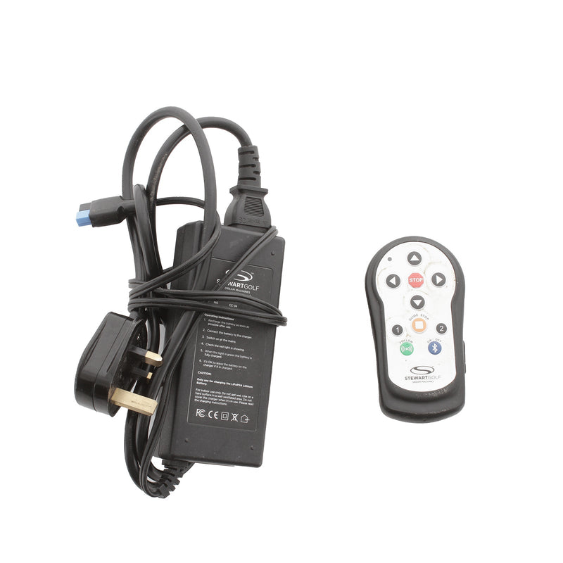 Stewart Golf X10 Follow 4-Wheel Electric Trolley 36 Hole Lithium - Gunmetal