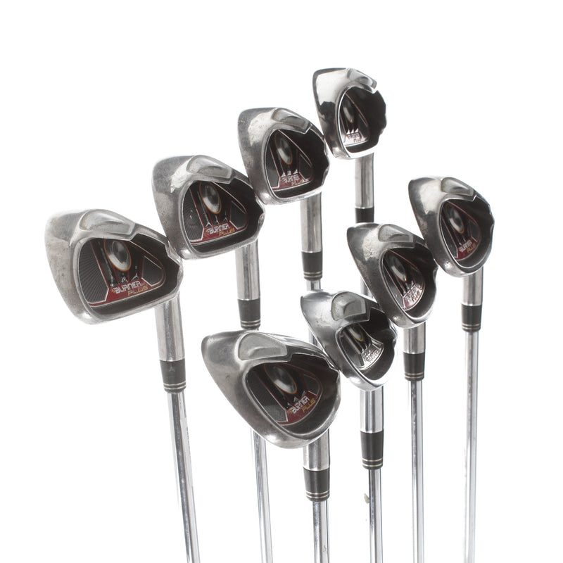 TaylorMade Burner Plus Steel Mens Right Hand Irons 4-SW Regular - TaylorMade Burner 85