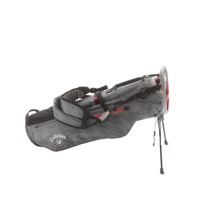 Callaway Par 3 HD Pencil Bag - Grey/Red/Black