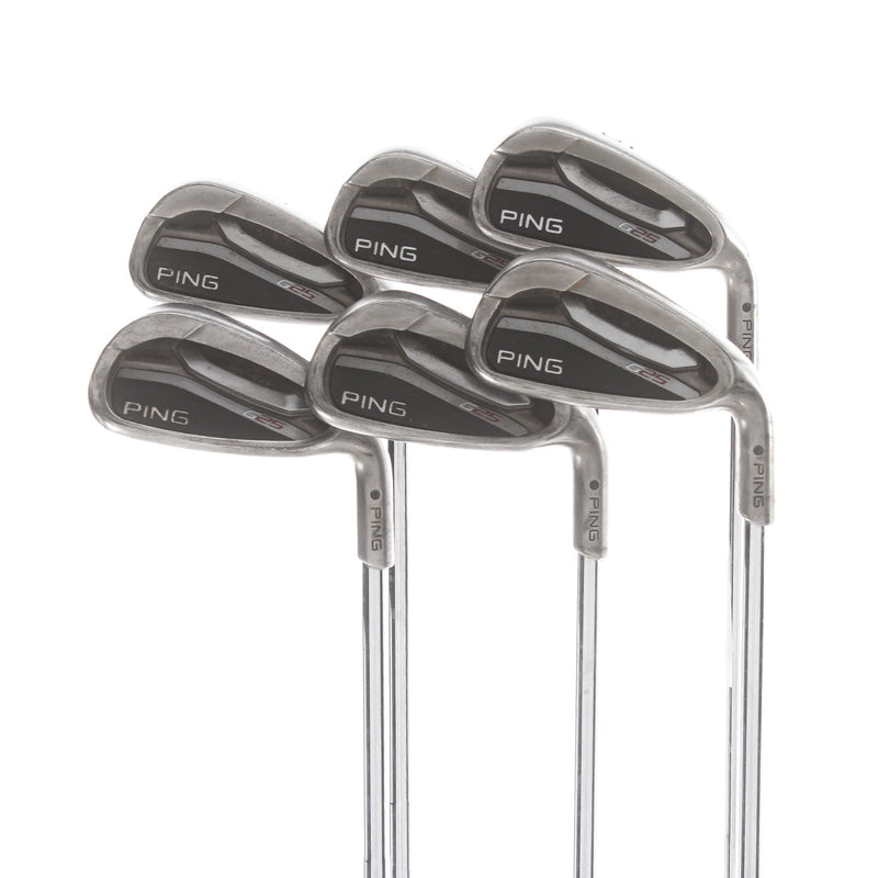 Ping G25 Steel Mens Right Hand Irons 5-PW Black Dot Stiff - Ping CFS