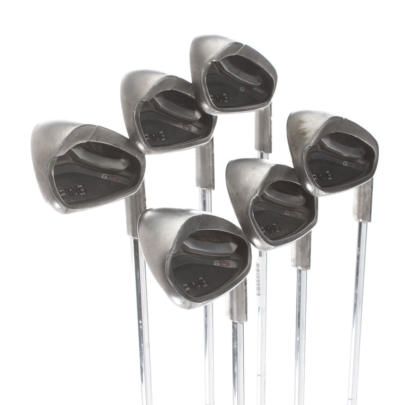 Ping G25 Steel Mens Right Hand Irons 5-PW Black Dot Stiff - Ping CFS