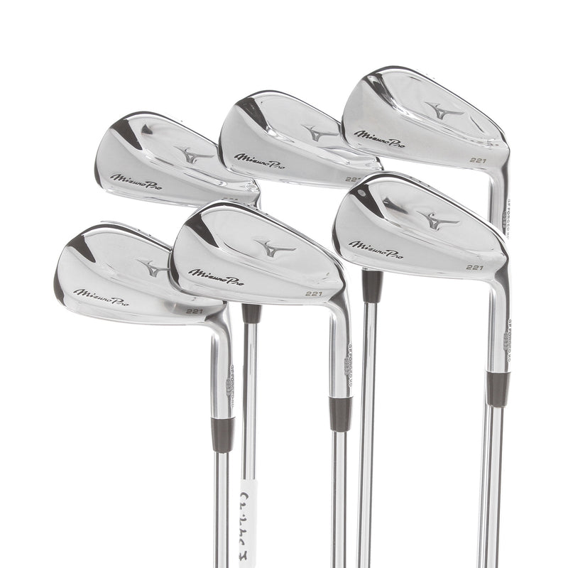 Mizuno Pro 221 Steel Mens Right Hand Irons 5-PW Stiff - Project X Precision 6.0