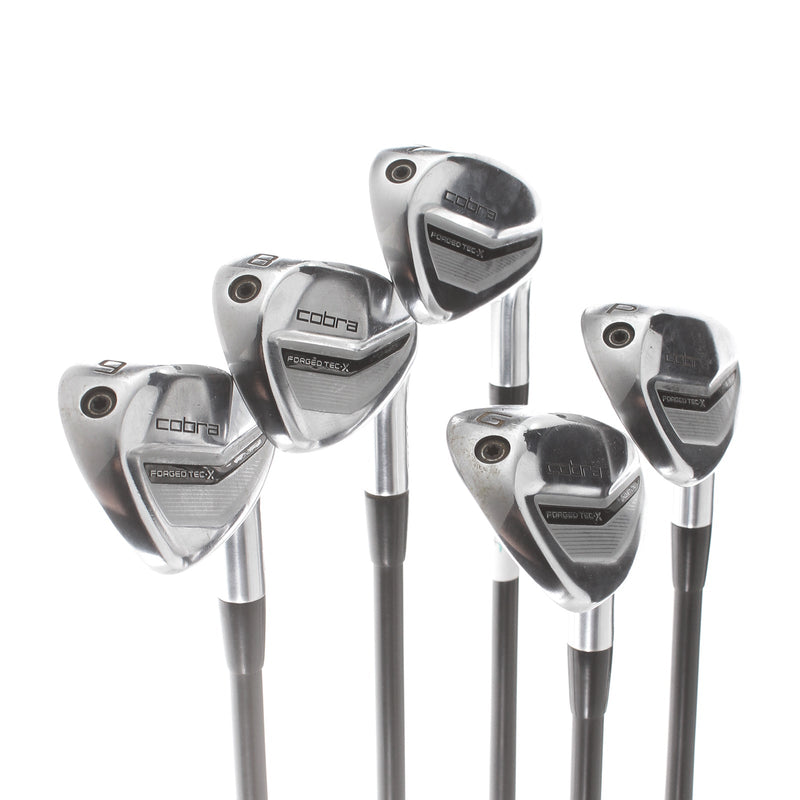 Cobra King Forged Tec X Graphite Mens Right Hand Irons 7-GW Stiff - KBS 85