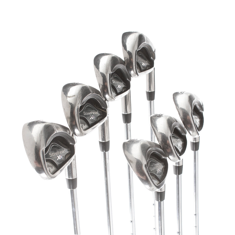 Callaway Steelhead XR Steel Mens Right Hand Irons 4-PW Stiff - KBS Tour-V 90