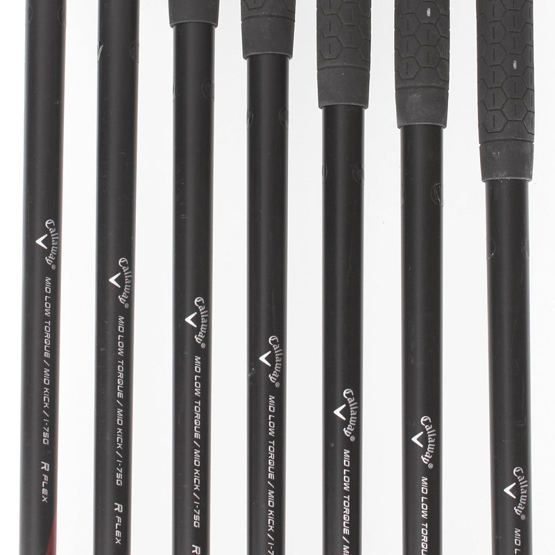 Callaway Razr X Graphite Mens Right Hand Irons 4-PW Regular - Callaway 75g