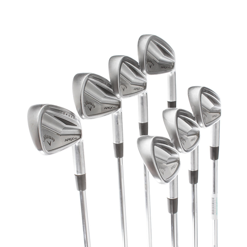 Callaway Apex Pro Forged Steel Mens Right Hand Irons 3-9 Regular - KBS Tour