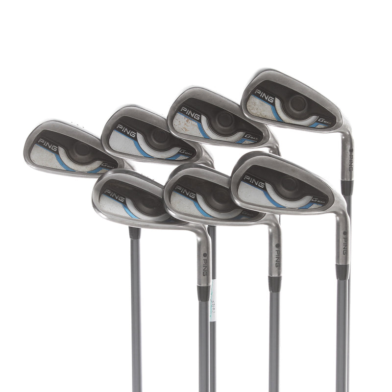 Ping GMax Graphite Mens Right Hand Irons 5-SW Black Dot Senior - Ping CFS 65