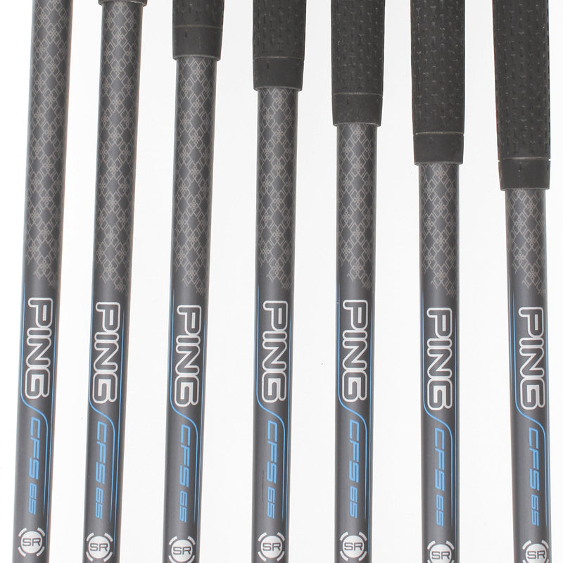 Ping GMax Graphite Mens Right Hand Irons 5-SW Black Dot Senior - Ping CFS 65