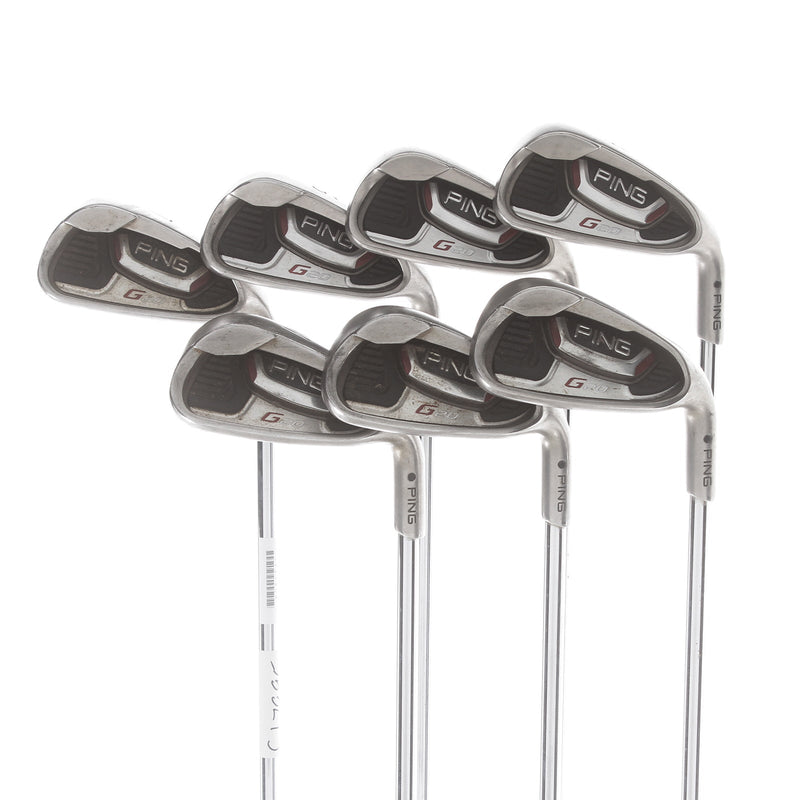 Ping G20 Steel Mens Right Hand Irons 4-PW Black Dot Regular - Ping CFS
