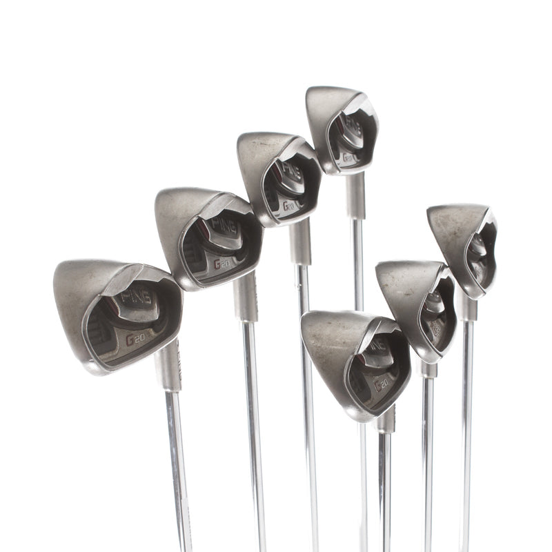 Ping G20 Steel Mens Right Hand Irons 4-PW Black Dot Regular - Ping CFS