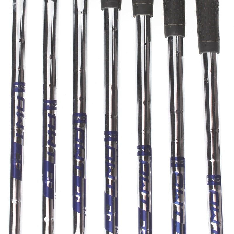 Ping GMax Steel Mens Right Hand Irons 4-PW Green Dot 2.25* Upright Regular - Ping AWT 2.0 R