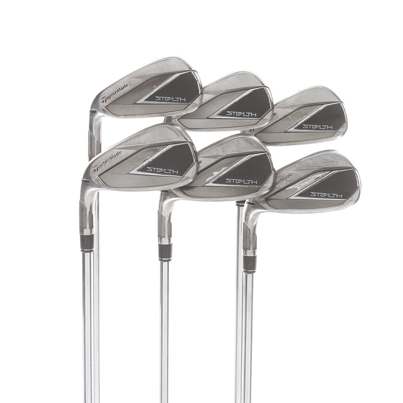 TaylorMade Stealth Steel Mens Left Hand Irons 5-PW Regular - KBS MAX MT 85