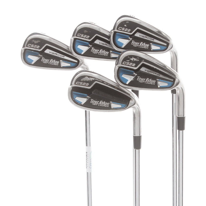 Tour Edge C522 Steel Mens Right Hand Irons 5-PW Regular - KBS Max
